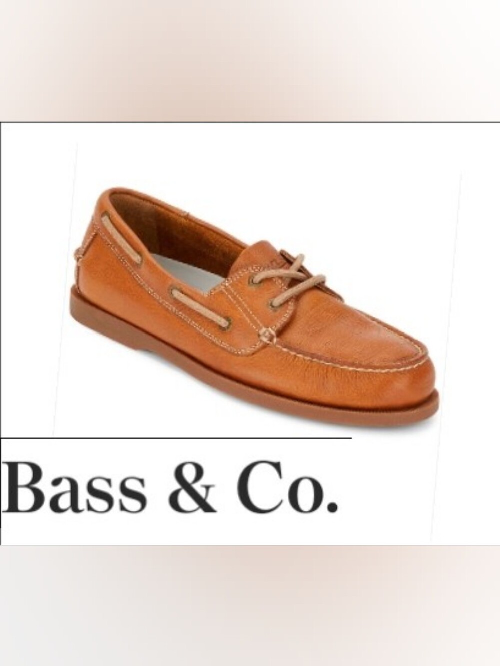 G.H. Bass & Co. Men's Tan Leather Boat Shoe